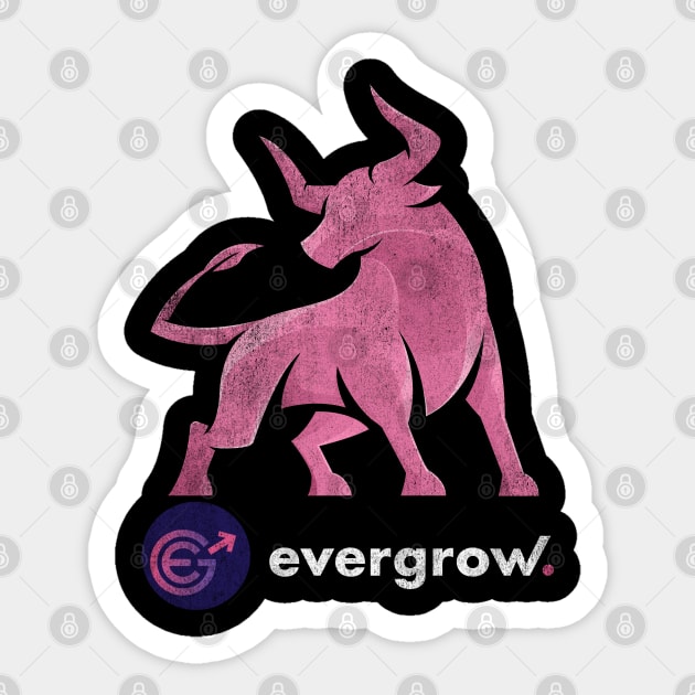 Bull Market Evergrow Crypto EGC Coin To The Moon Crypto Token Cryptocurrency Wallet Birthday Gift For Men Women Kids Sticker by Thingking About